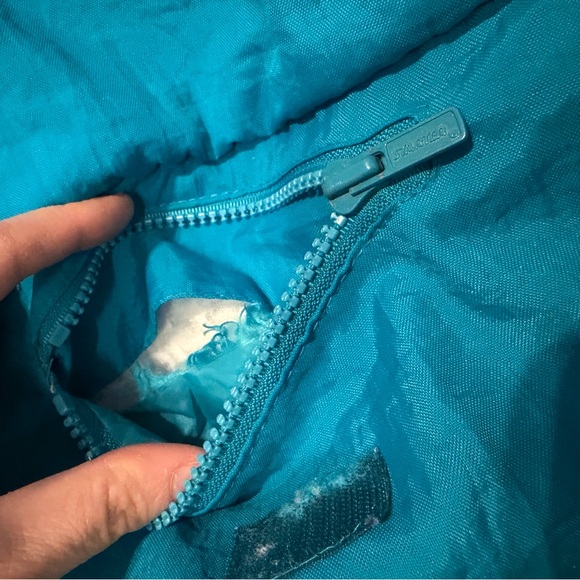 Vtg 90’s Starter Charlotte Hornets NBA Nylon Hooded Quarter Zip Medium Unisex - Picture 9 of 9